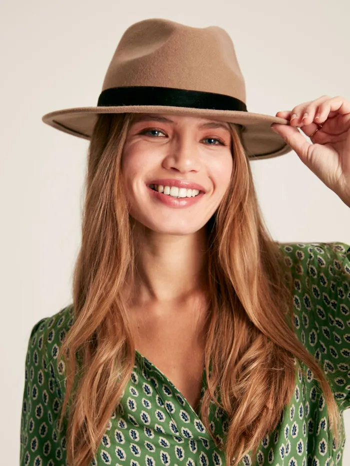 Joules Hats Neutral Wool Fedora 8211 Women