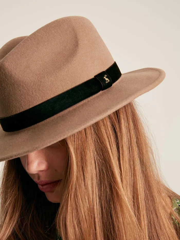 Joules Hats Neutral Wool Fedora 8211 Women