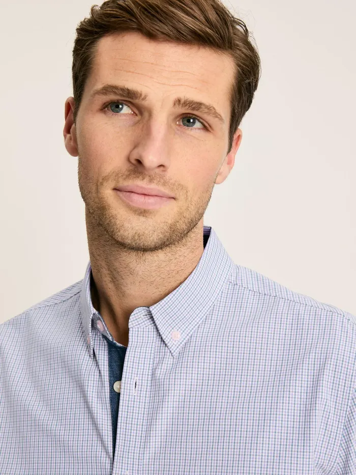 Joules Shirts Pink Gingham Cotton Poplin Shirt 8211 Men