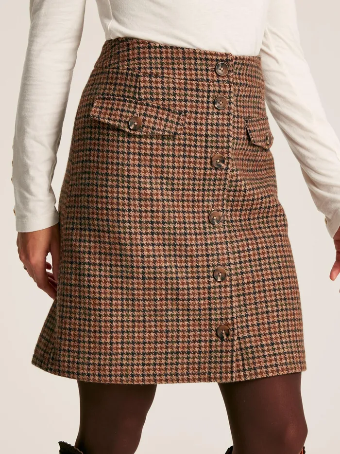 Joules Shorts and Skirts Check Knee Length Tweed Skirt 8211 Women