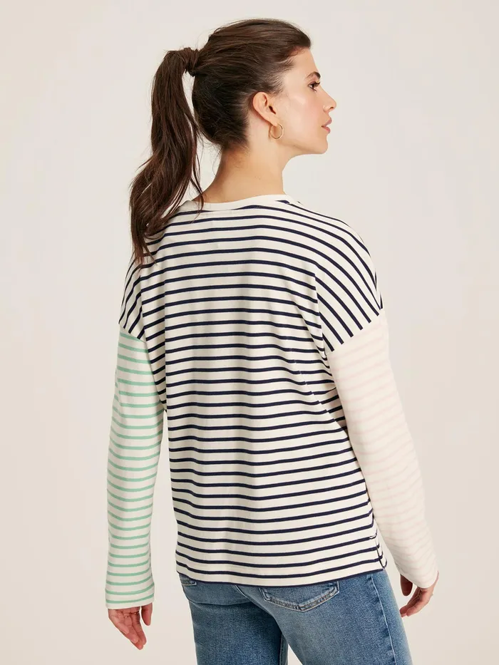 Joules Tops Navy Blue Drop Shoulder Long Sleeve Top 8211 Women