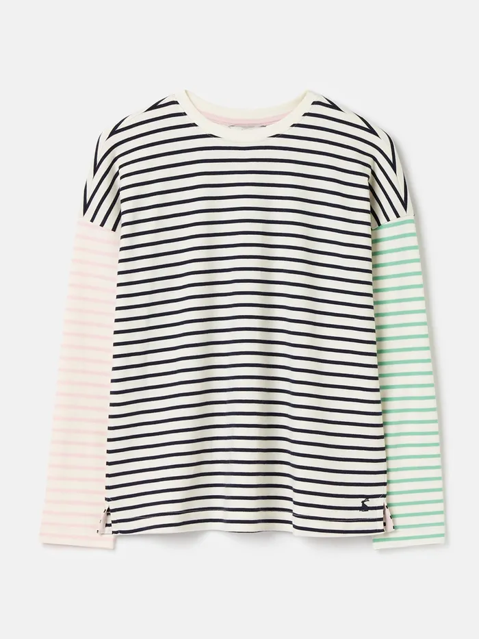 Joules Tops Navy Blue Drop Shoulder Long Sleeve Top 8211 Women