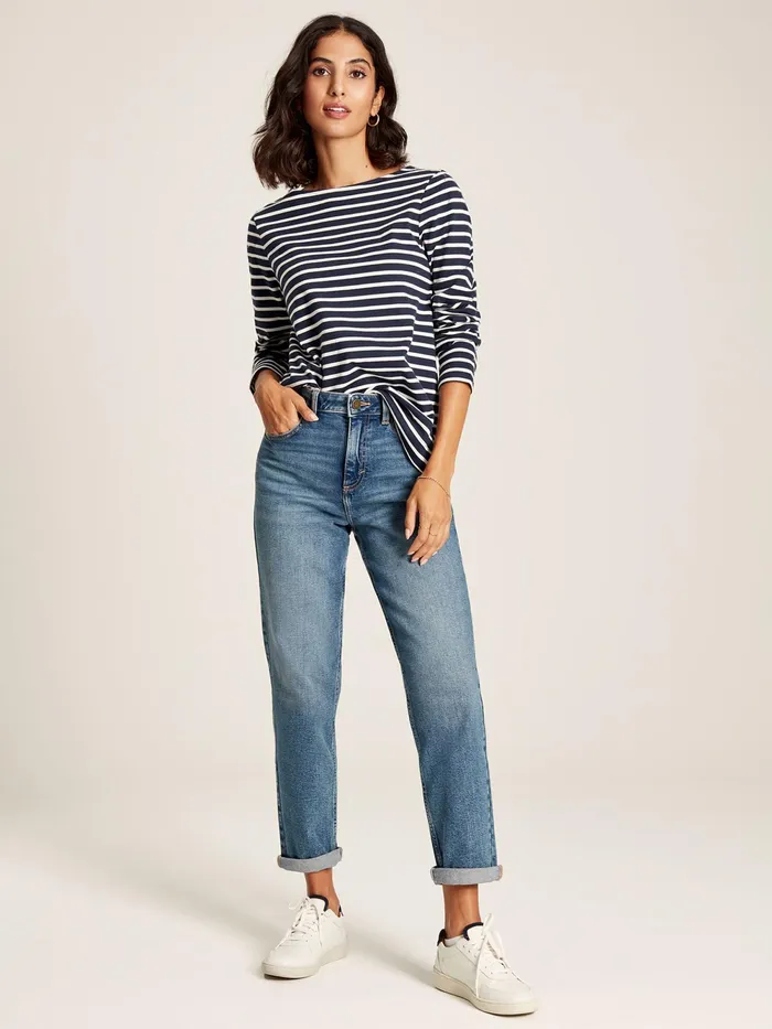 Joules Tops Navy Long Sleeve Breton Top 8211 Women