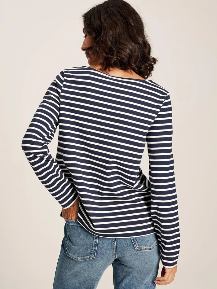 Joules Tops Navy Long Sleeve Breton Top 8211 Women