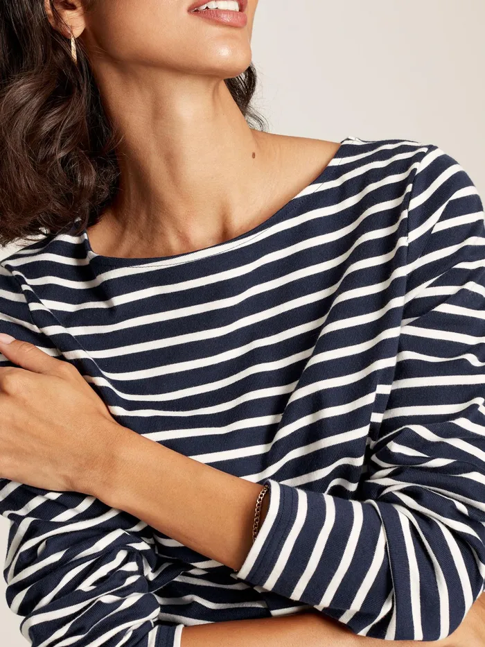 Joules Tops Navy Long Sleeve Breton Top 8211 Women
