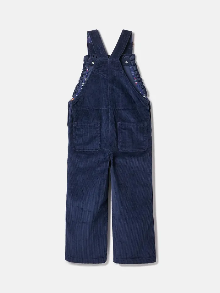 Joules Trousers and Leggings Navy Blue Cord Dungarees 8211 Girls