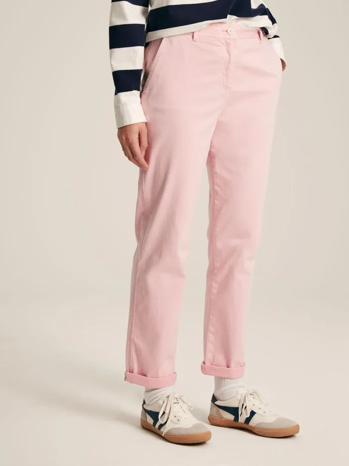 Joules Trousers and Leggings Rose Pink Slim Fit Chino Trousers 8211 Women