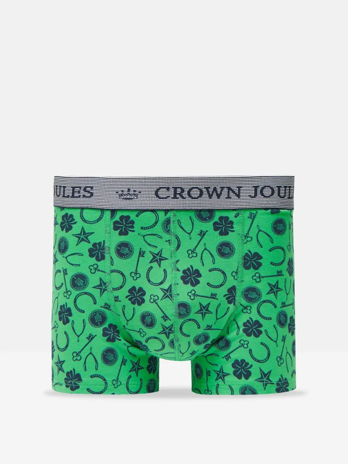 Joules Underwear Green Lucky Charm Cotton Boxer Briefs 2 Pack 8211 Men