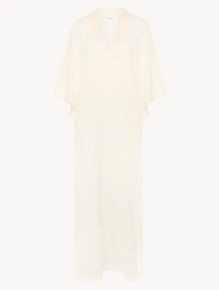 Kaftan In Champagne With Beading Swim La Perla Beach Coverups