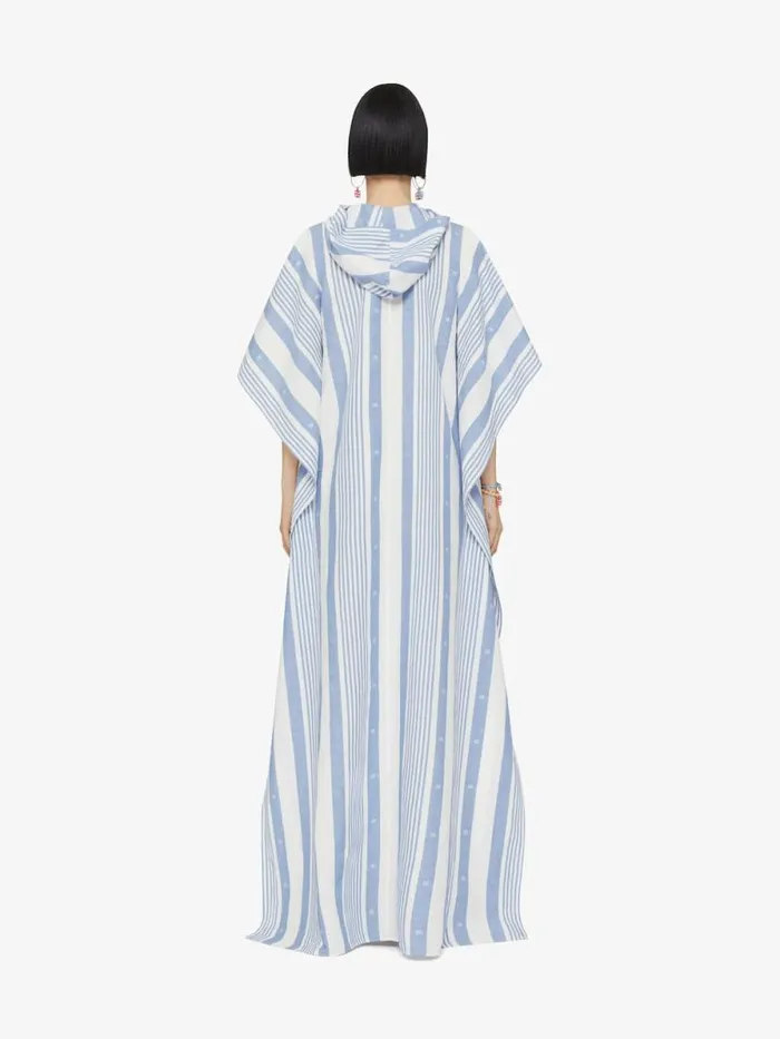 Kaftan In Cotton And Linen With 4g Stripes Blueoff White Women Givenchy Dresses