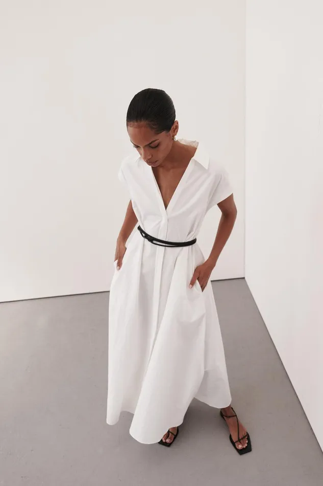 KAYLYN WHITE SHIRT DRESS Women DISSH White Dresses