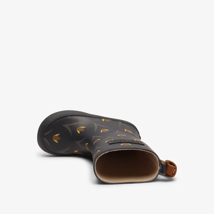 KIDS fashion tulip flowers Blue Rubber boots bisgaardshoes