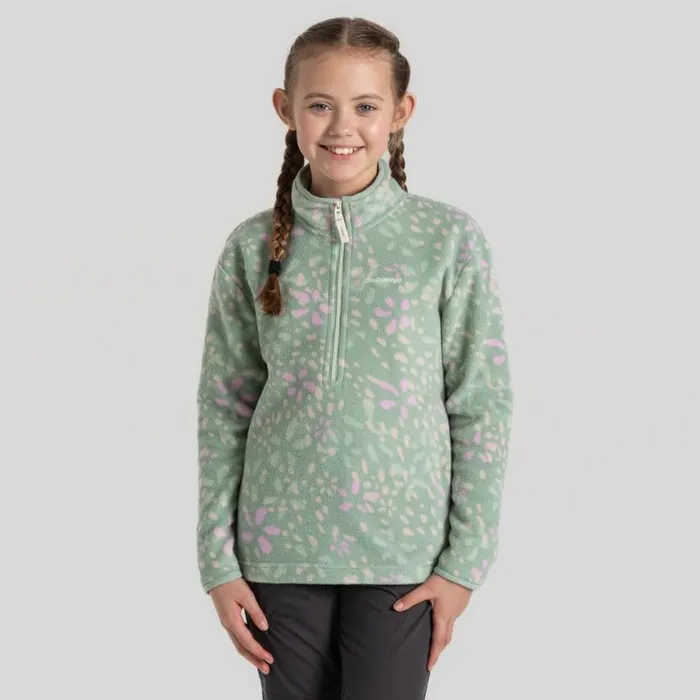 Kids Half Zip Fleece Craghoppers Kid039s Calke Half Zip Fleece Pale Pistachio Print Kids Half Zip Fleece Craghoppers Kid039s Calke Half Zip Fleece Pale Pistachio Print