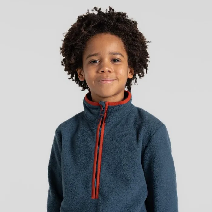 Kids Half Zip Fleece Craghoppers Kid039s CO2 Renu Jacket Blue Stone Kids Half Zip Fleece Craghoppers Kid039s CO2 Renu Jacket Blue Stone