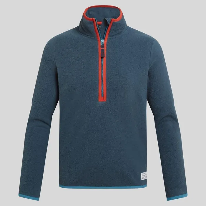 Kids Half Zip Fleece Craghoppers Kid039s CO2 Renu Jacket Blue Stone Kids Half Zip Fleece Craghoppers Kid039s CO2 Renu Jacket Blue Stone