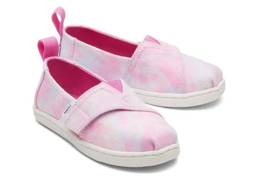 Kids KidsTiny Alpargata Multi Tie Dye Twill Pink Tie Dye TOMS Alpargatas