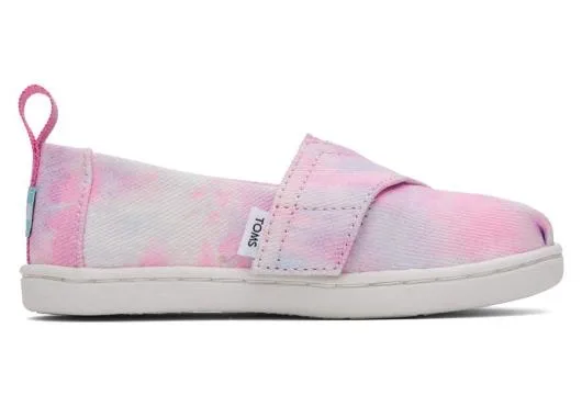 Kids KidsTiny Alpargata Multi Tie Dye Twill Pink Tie Dye TOMS Alpargatas
