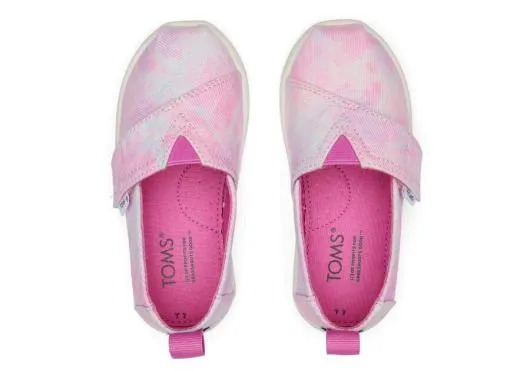 Kids KidsTiny Alpargata Multi Tie Dye Twill Pink Tie Dye TOMS Alpargatas