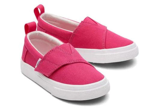Kids KidsTiny Fenix SlipOn Canvas Dark Pink TOMS Slip Ons