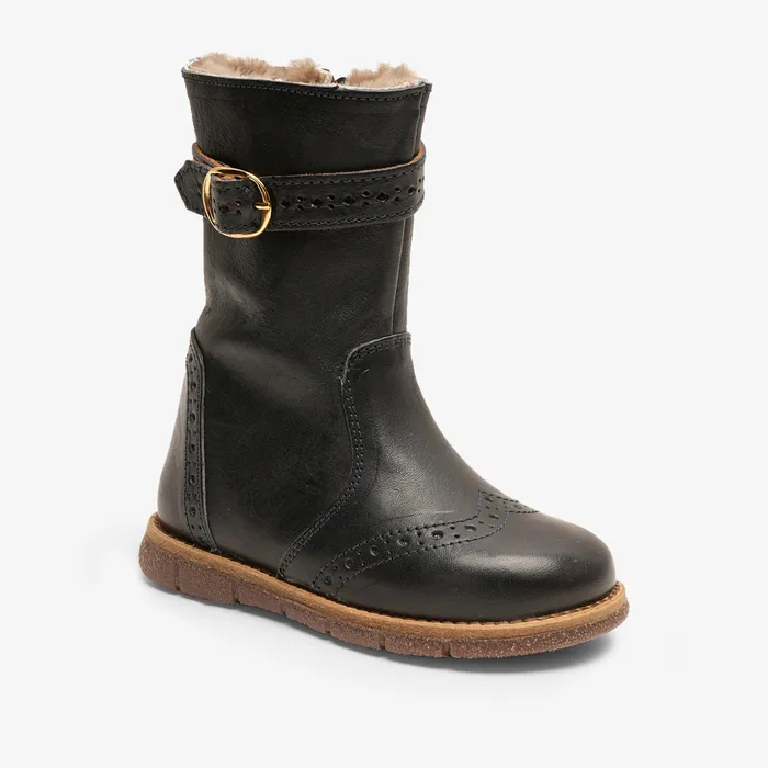 KIDS Winter boots bisgaardshoes noli lamb navy Blue