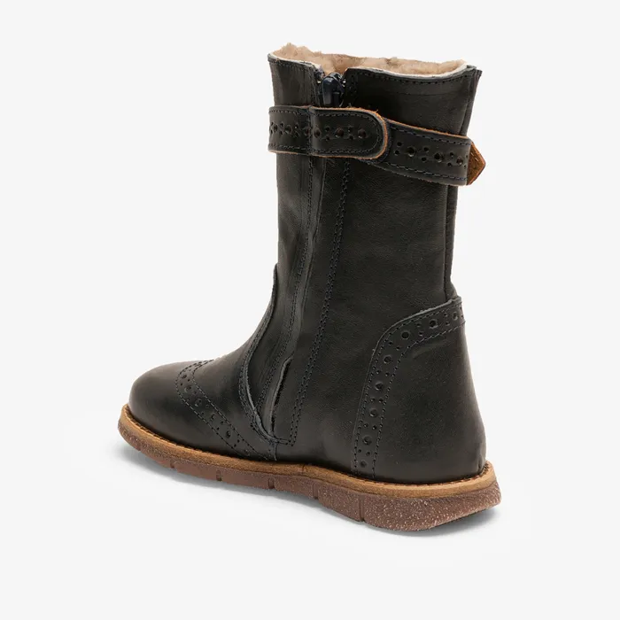 KIDS Winter boots bisgaardshoes noli lamb navy Blue