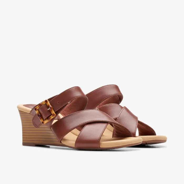 Kyarra Judi Tan Women Clarks Wedges