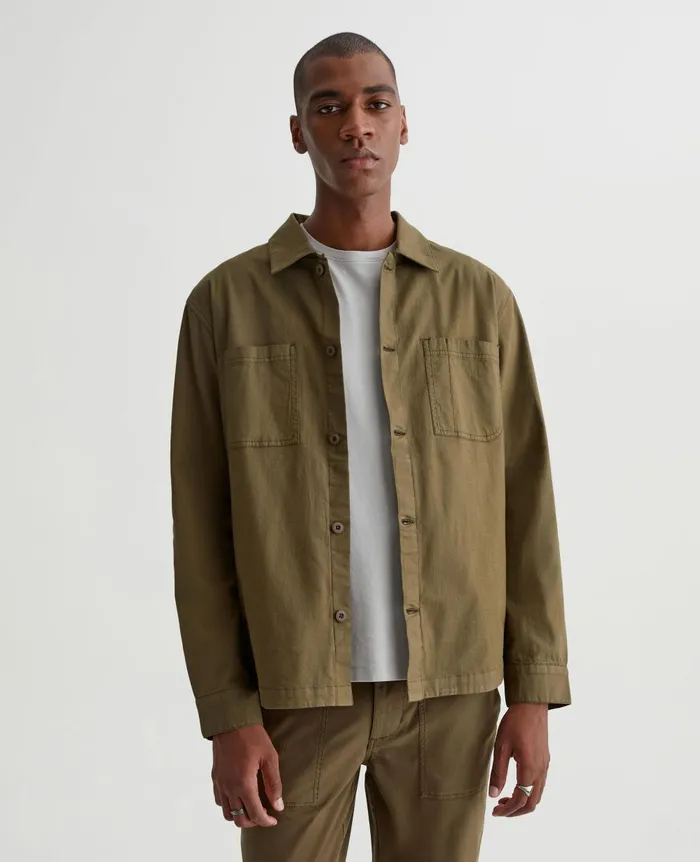 Lance Fatigue Sulfur Shady Moss Men AG Jeans Shirts