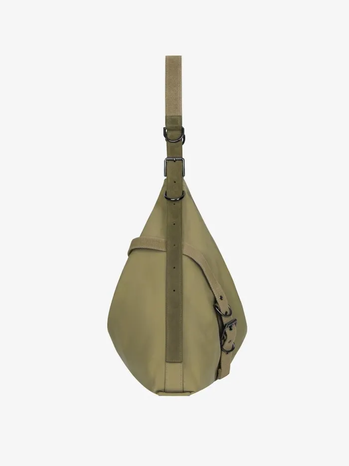Large Voyou Bag In Canvas Khaki Men Givenchy Crossbody Bags