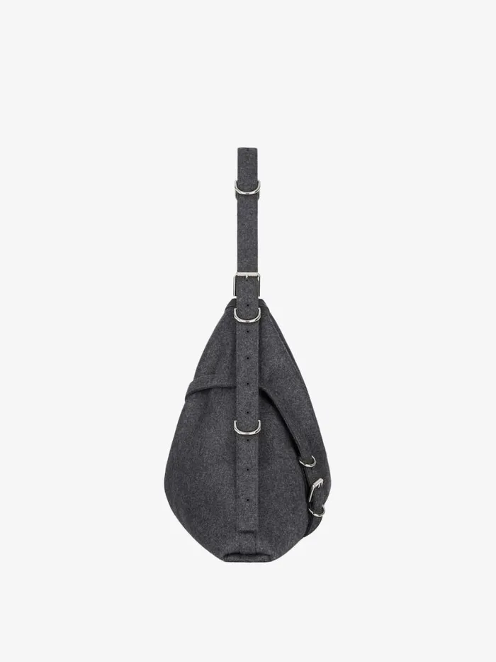 Large Voyou Bag In Cashmere Medium Grey Women Givenchy Shoulder Bags