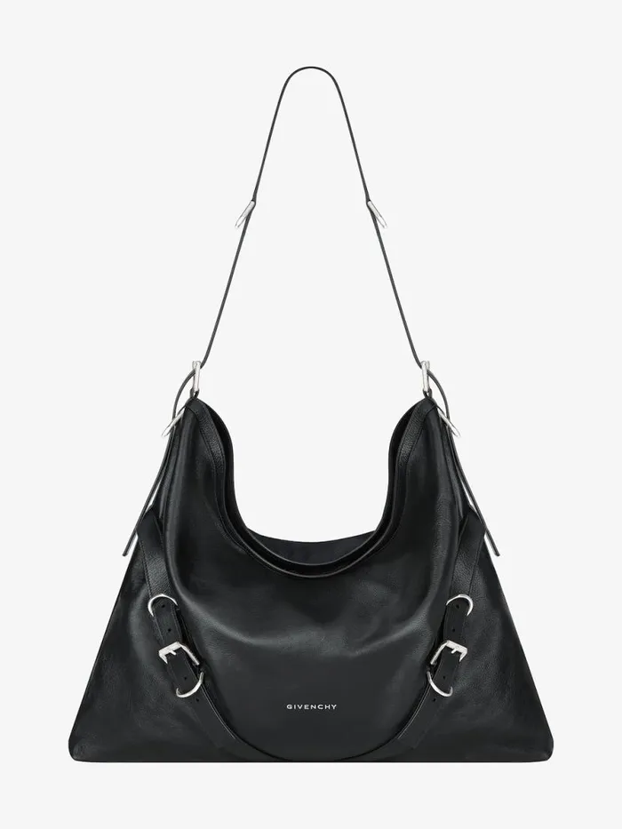 Large Voyou Bag In Grained Leather Black Men Givenchy Crossbody Bags