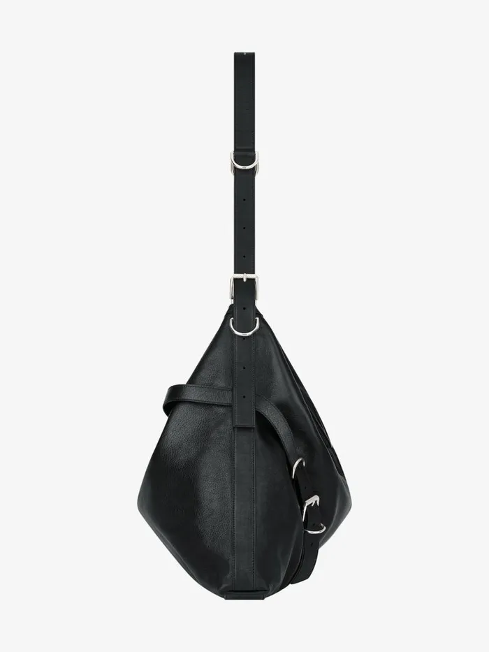 Large Voyou Bag In Grained Leather Black Men Givenchy Crossbody Bags