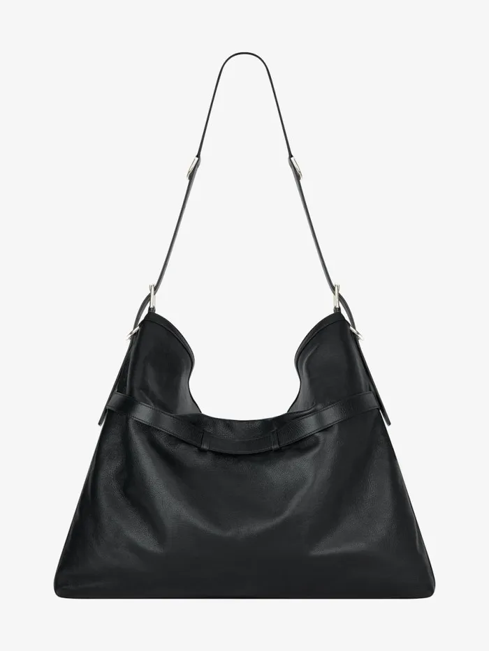 Large Voyou Bag In Grained Leather Black Men Givenchy Crossbody Bags