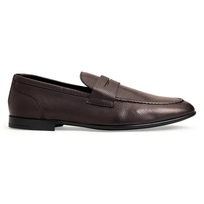 Lastra Slip On Leather LoaferBrown Men Bruno Magli Loafers and Slipons