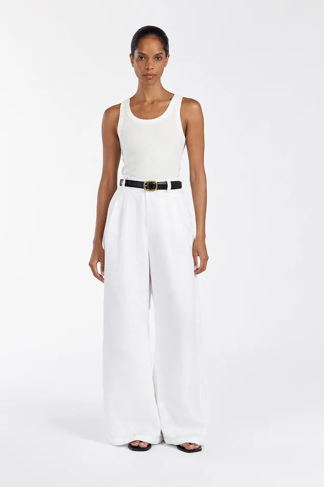 LEE OFF WHITE KNIT TANK Women DISSH Tanks