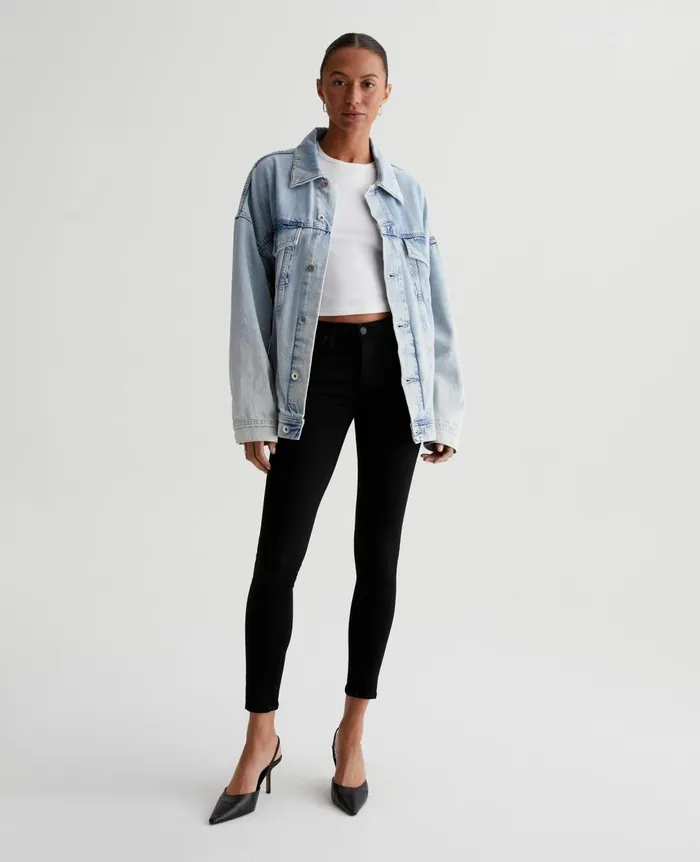 Legging Ankle Super Black Women AG Jeans Denim