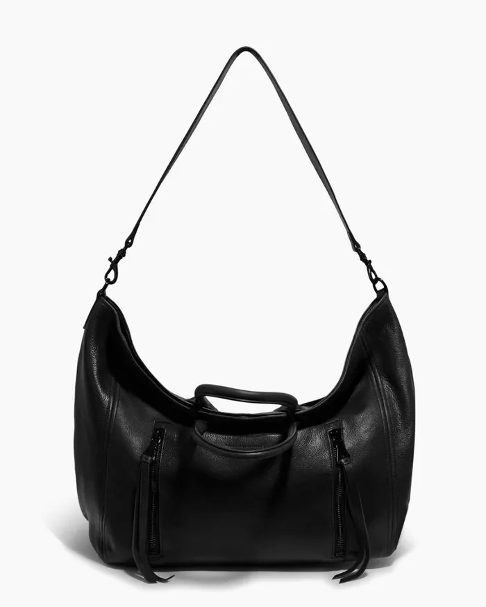Let039s Ride Large Convertible Tote Black With Shiny Black Women Aimee Kestenberg Tote Bags