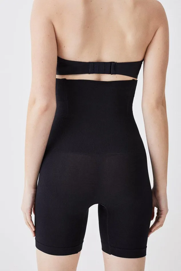 Lingerie Women Karen Millen Super Control High Waist Short Leg Control Black