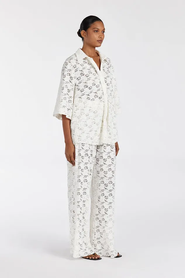 LOULA WHITE LACE SHIRT Women DISSH Shirts