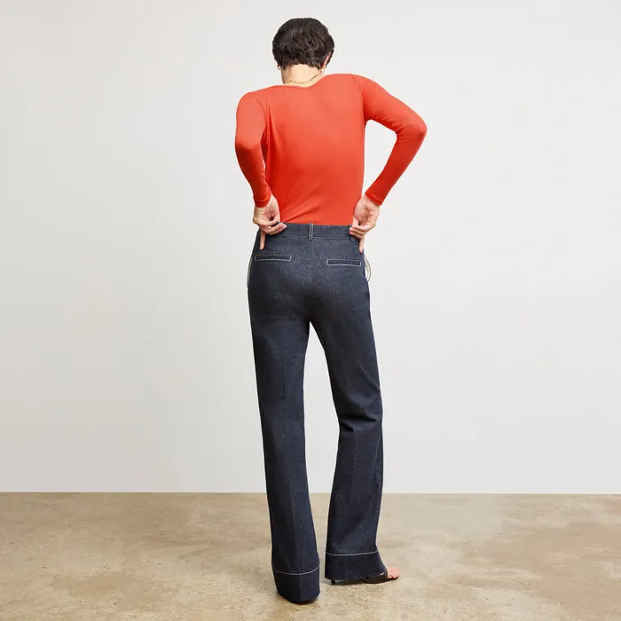 M M LaFleur The Marcia Layering TShirt 8211 Organic Ribbed Pima Cotton Marmalade Women Tops M M LaFleur The Marcia Layering TShirt 8211 Organic Ribbed Pima Cotton Marmalade Women Tops