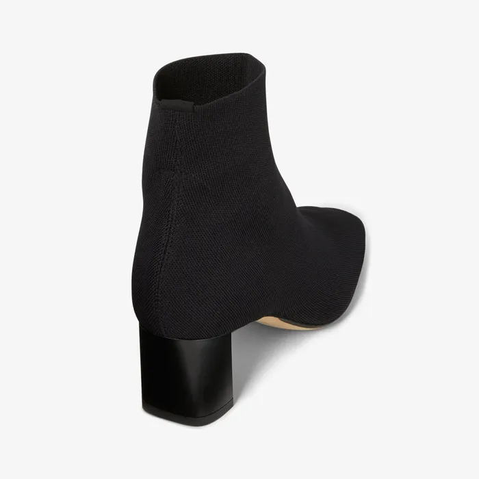 M M LaFleur The Zelda Boot 8211 3DKnit Black Women Shoes
