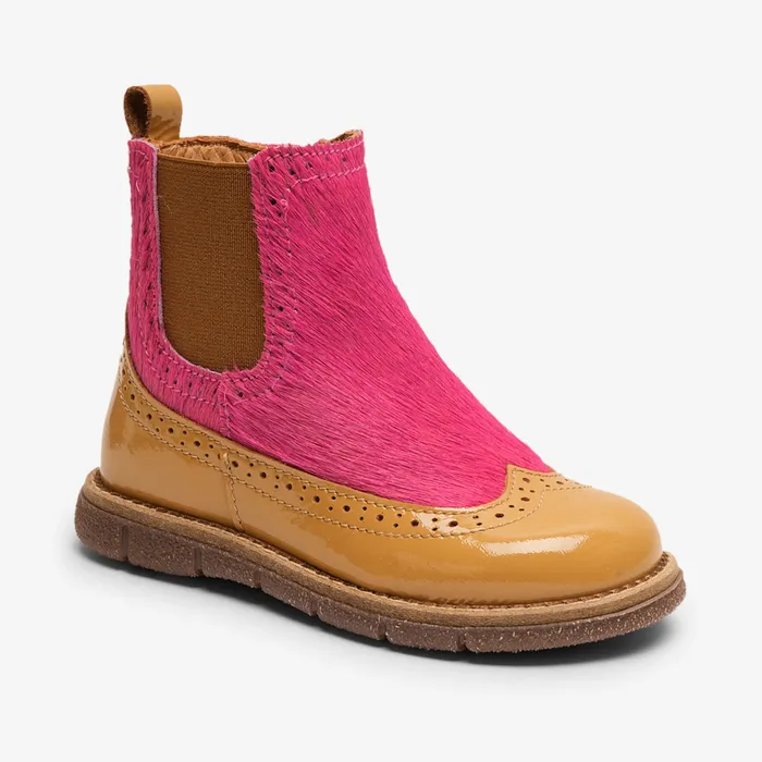 mace flamingo fur Pink Winter boots bisgaardshoes KIDS