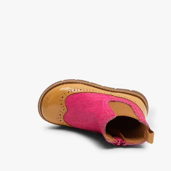 mace flamingo fur Pink Winter boots bisgaardshoes KIDS