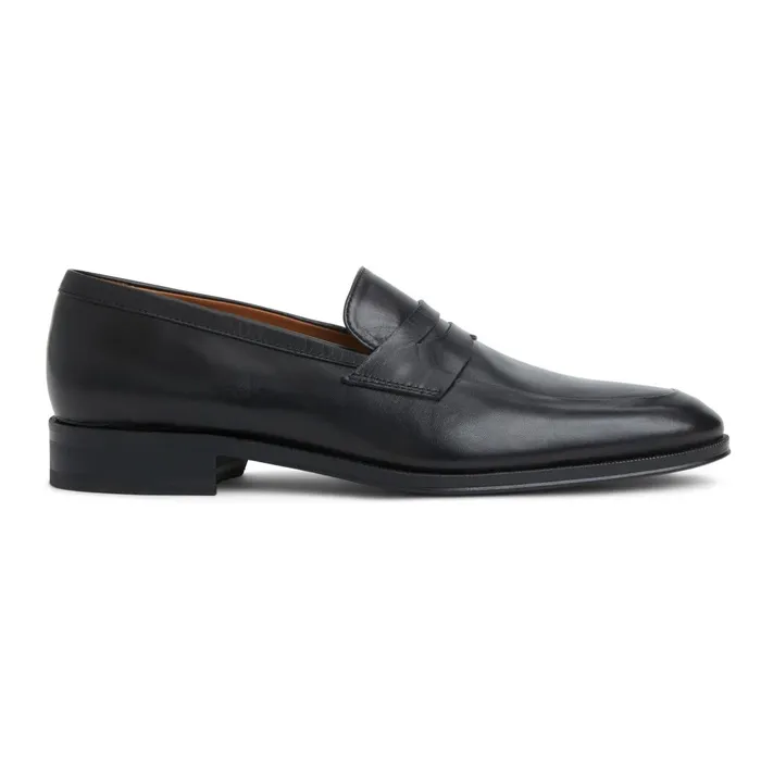 Maioco Slip On Loafer Black Leather Men Bruno Magli Dress Shoes