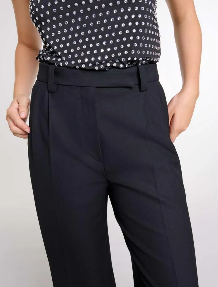 Maje Pants and Jeans Womens Wideleg Suit Trousers Black