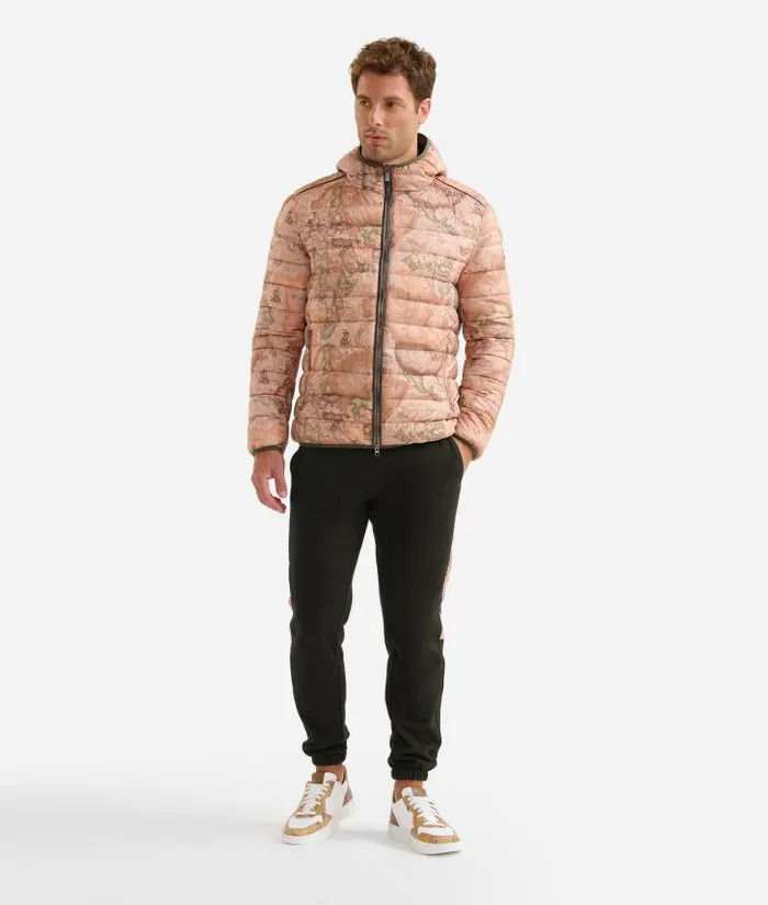 Man Coats and Jackets Alviero Martini Padded Nylon Jacket Geo Classic