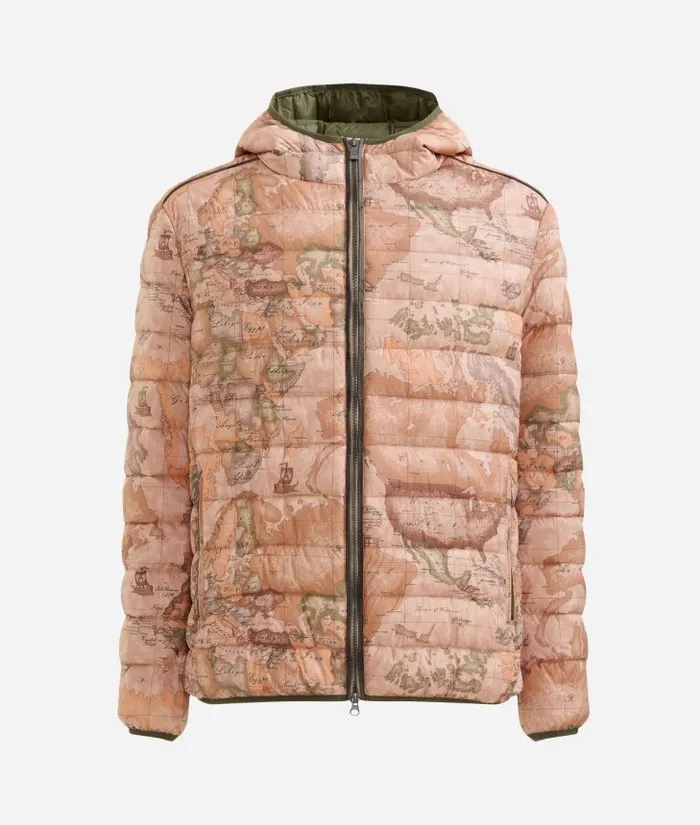 Man Coats and Jackets Alviero Martini Padded Nylon Jacket Geo Classic