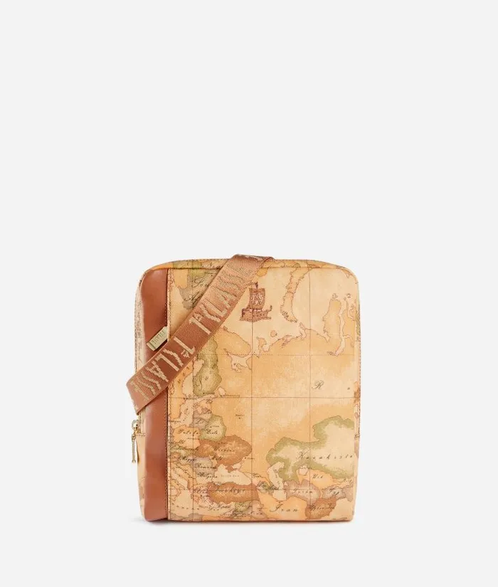 Man Crossbody and Messenger Bags Alviero Martini Geo Classic Crossbody Bag With Ribbon Strap Man Crossbody and Messenger Bags Alviero Martini Geo Classic Crossbody Bag With Ribbon Strap