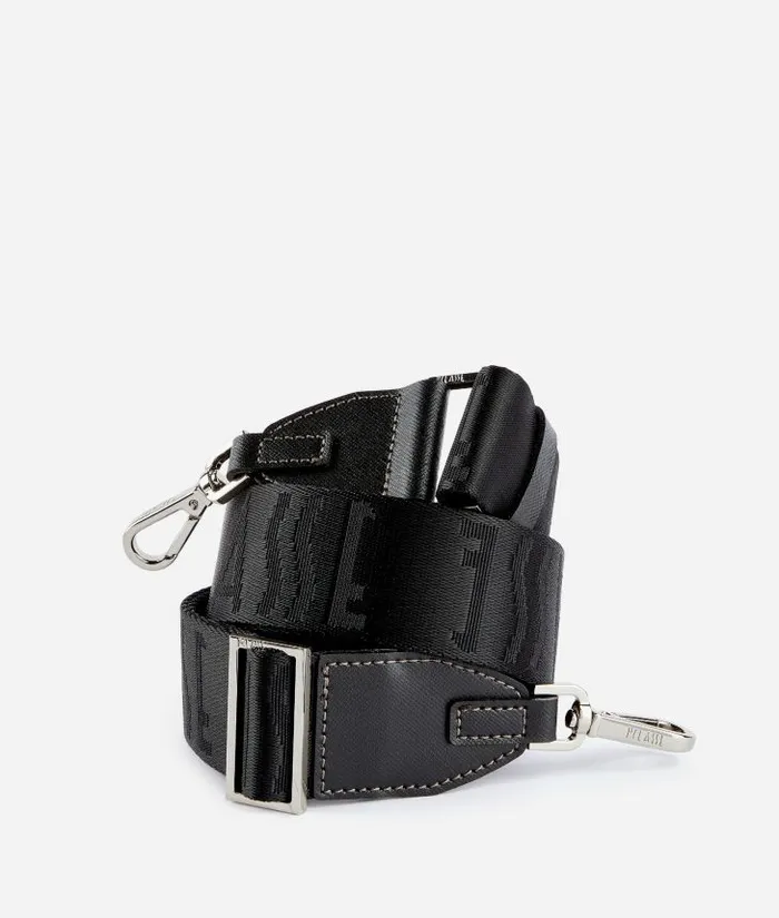 Man Other Accessories Alviero Martini Ribbon Shoulder Strap With 1 Classe Logo Black