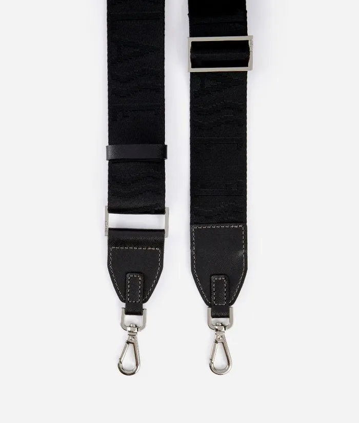 Man Other Accessories Alviero Martini Ribbon Shoulder Strap With 1 Classe Logo Black