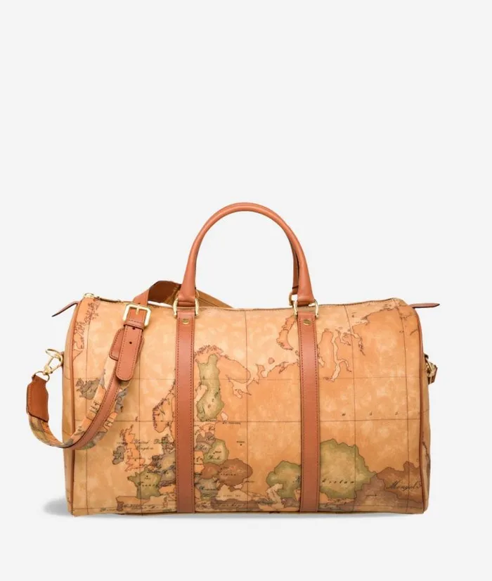 Man Travel Bags Alviero Martini Geo Classic Weekender Bag With Strap